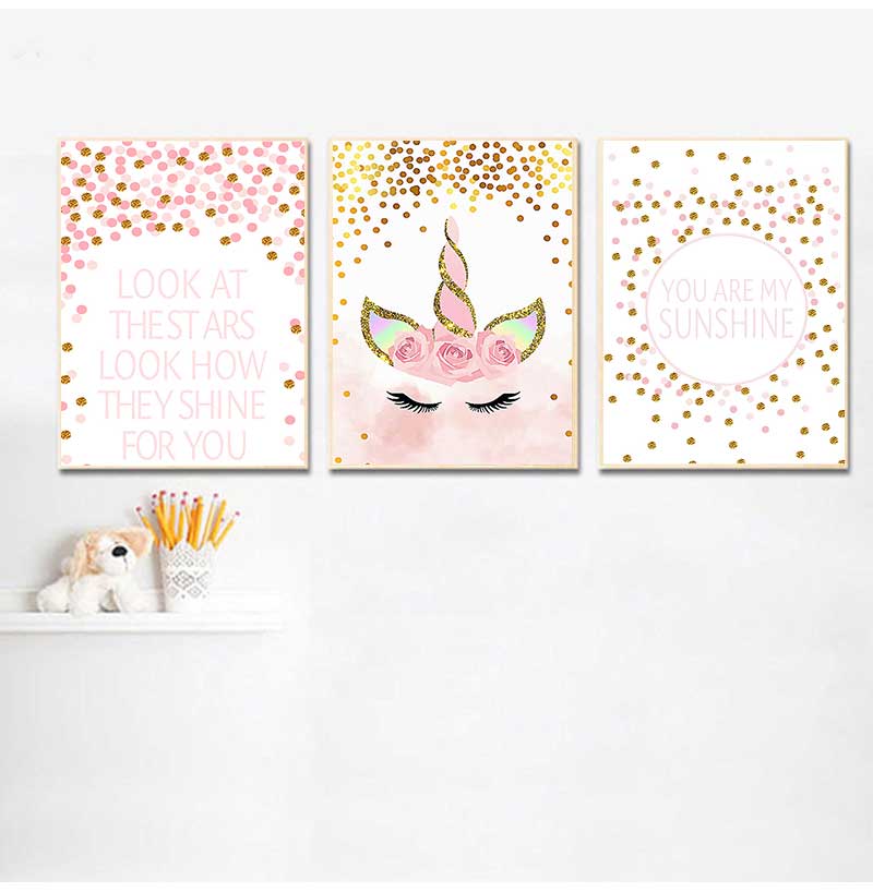 Baby Girl Nursery Quotes - Dekoratives Bild Baby Mädchen Schlafzimmer Dekoration
