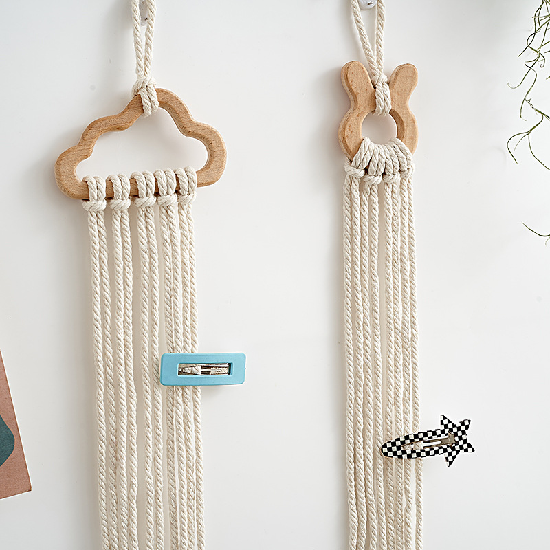 Baby Nursery Decor Girl - Holz-Haarspangenhalter für Babys und Mädchen, Haarband-Aufbewahrung,