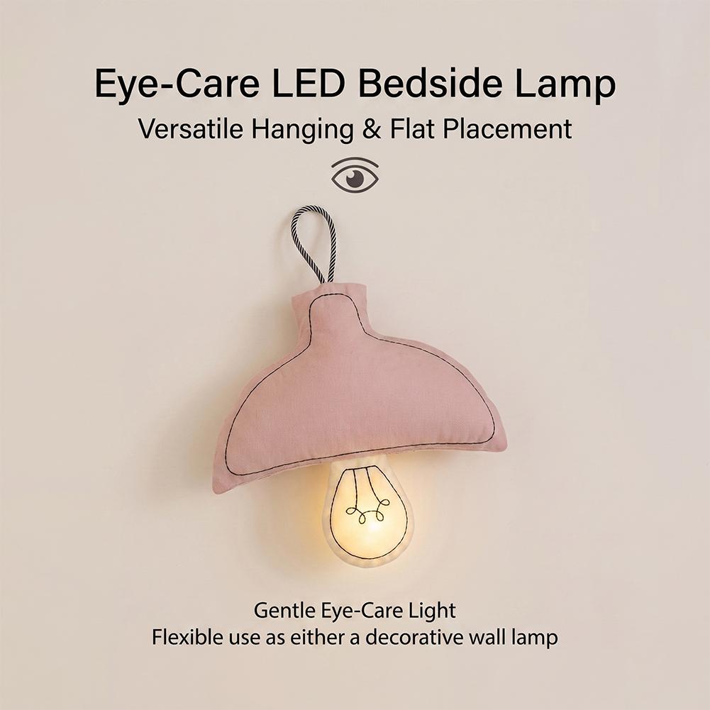 Baby Nursery Wall Lights - Wiederaufladbare Hängende LED-Nachtleuchte, 3-Farben Dimmbar, Augenschonende