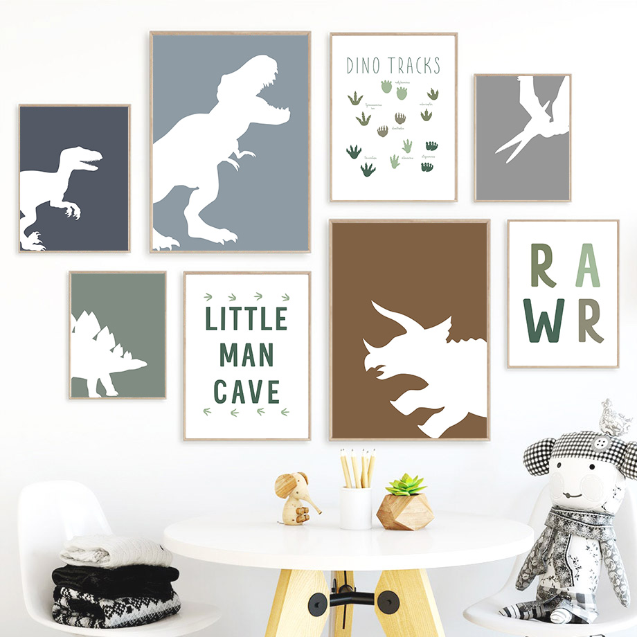 Baby Girl Nursery Quotes - Jurassic Dinosaurier Tyrannosaurus Rex Triceratops Zitate