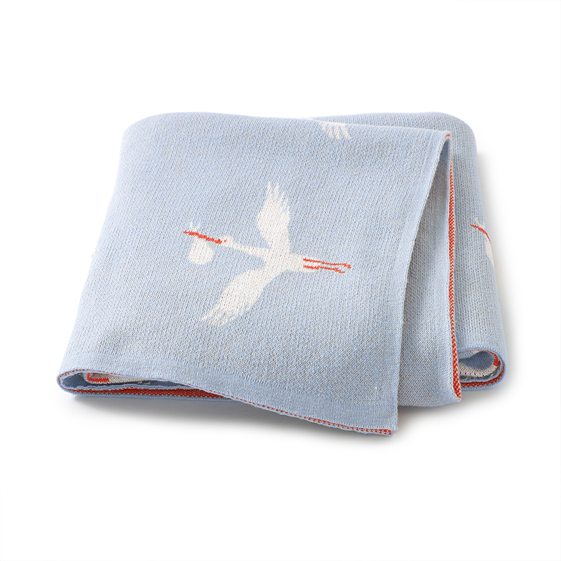 Baby Nursery Boy - Baby decke stricken Kinderwagen wickeln weiche