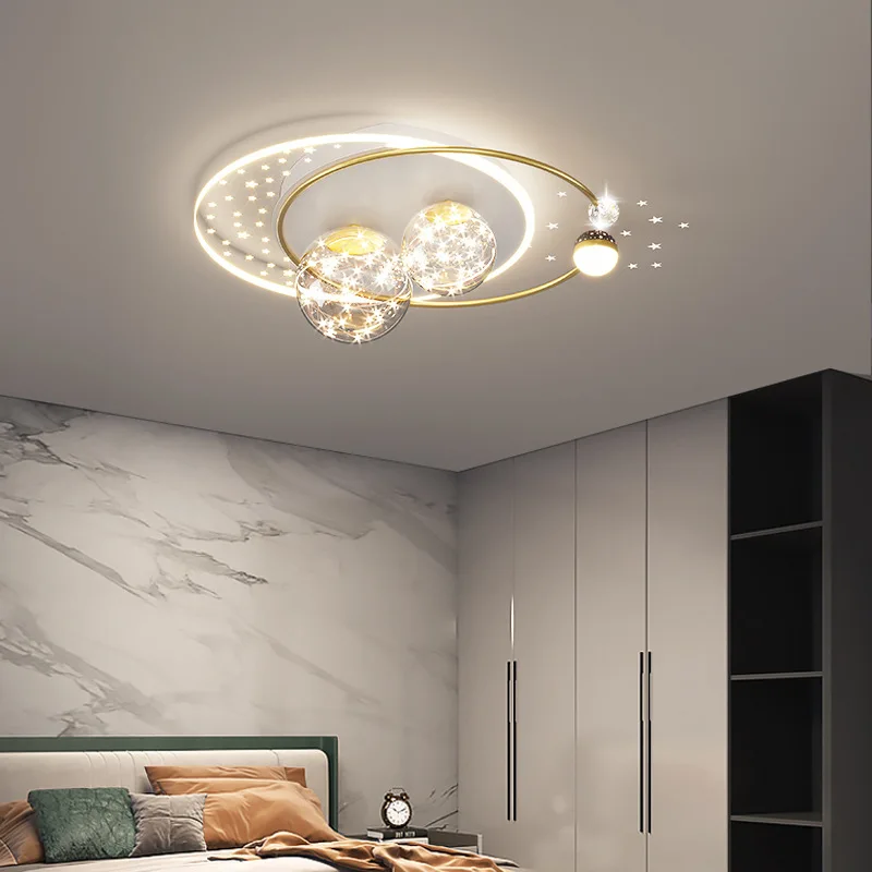 Baby Nursery Light Fixture - Nordische Sternenhimmel-Kinderdeckenlampe Dimmbar für Kinderzimmer Babyzimmer