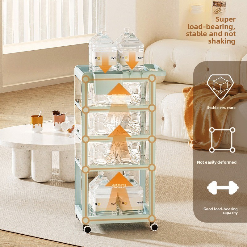 Baby Nursery Trolley - Beweglicher Baby-Aufbewahrungswagen, Mehrschubladen-Organizer, Kinderzimmer-Trolley, Rollwagen, abnehmbares
