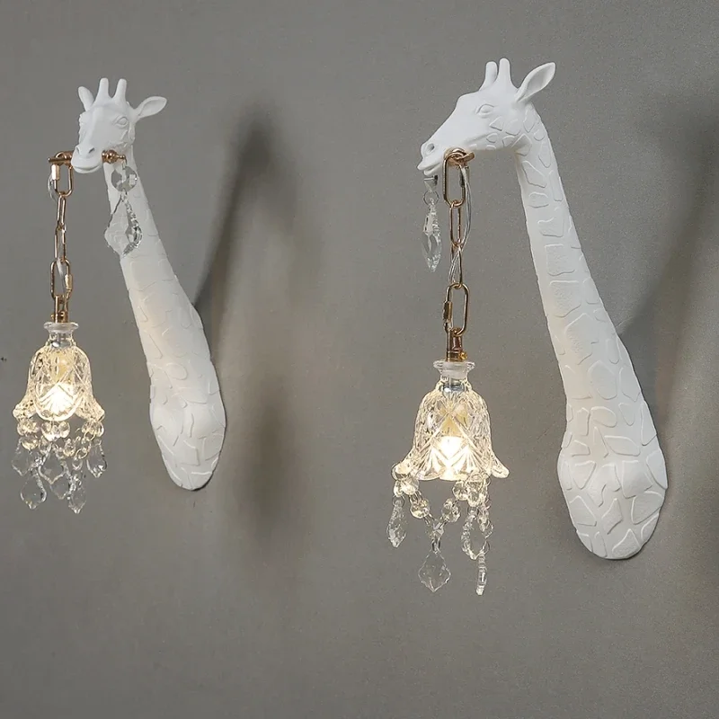 Baby Nursery Wall Lights - Nordic Neue Harz Giraffe LED Wand