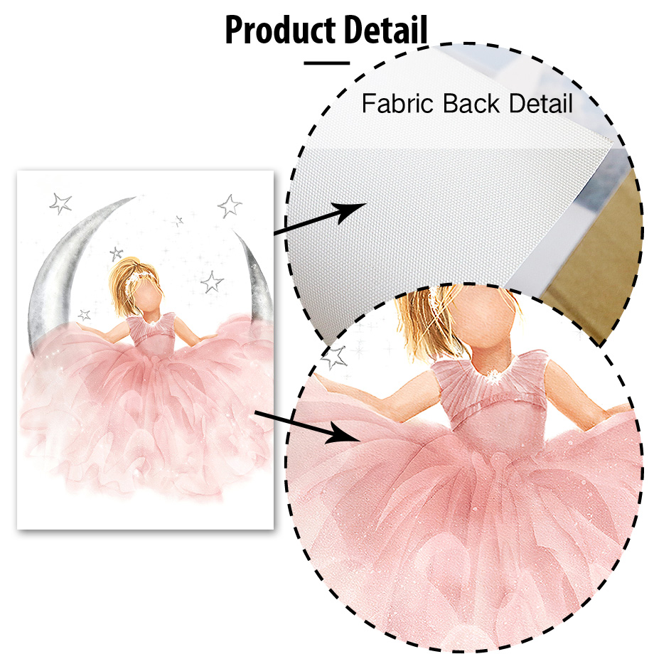 Rosa Engel Mädchen Sonne Mond  – Baby Nursery Decor Girl Bewertung und Preis