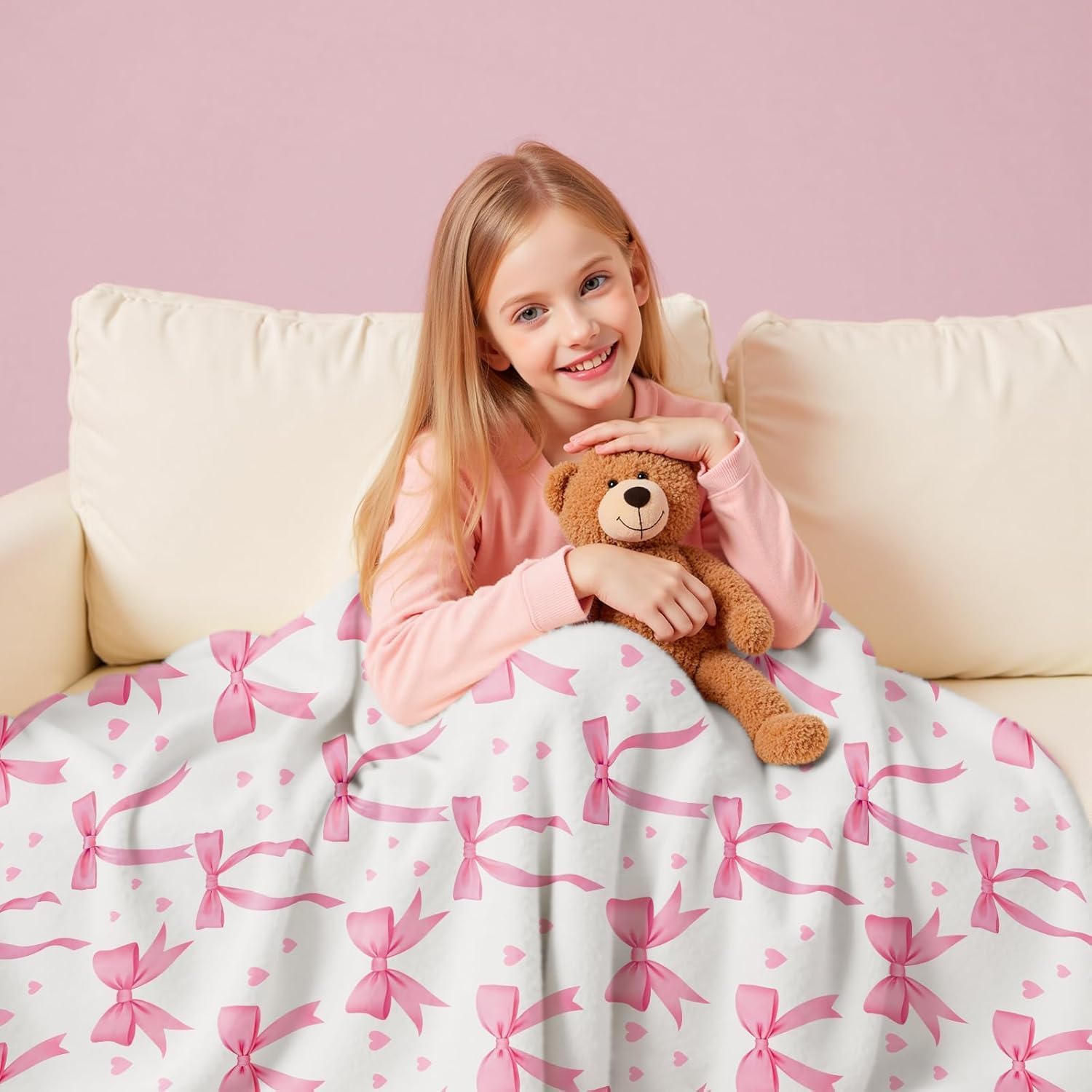 VIKAMA Rosa Schleifen-Decke, w – Baby Nursery Decor Girl Bewertung und Preis