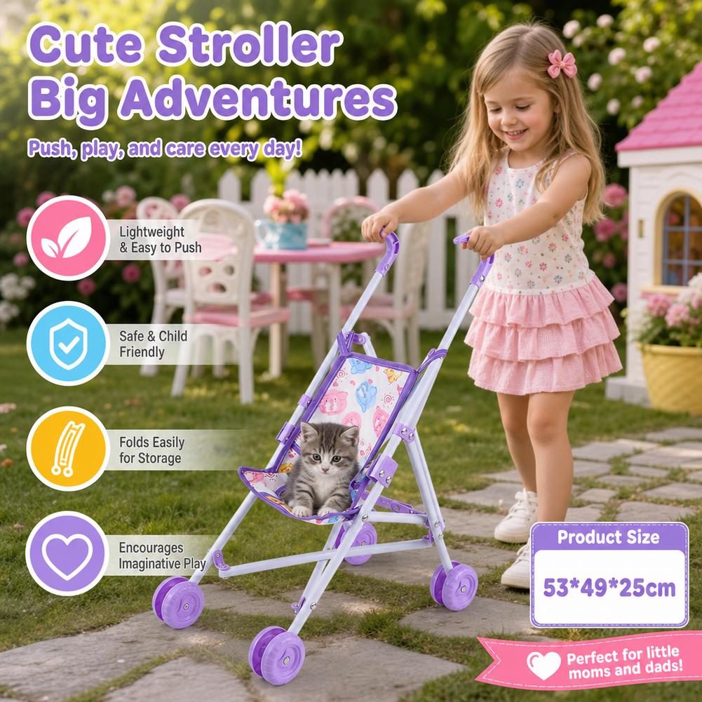 Puppenwagen Rosa Baby-Kinderwa – Baby Nursery Trolley Bewertung und Preis