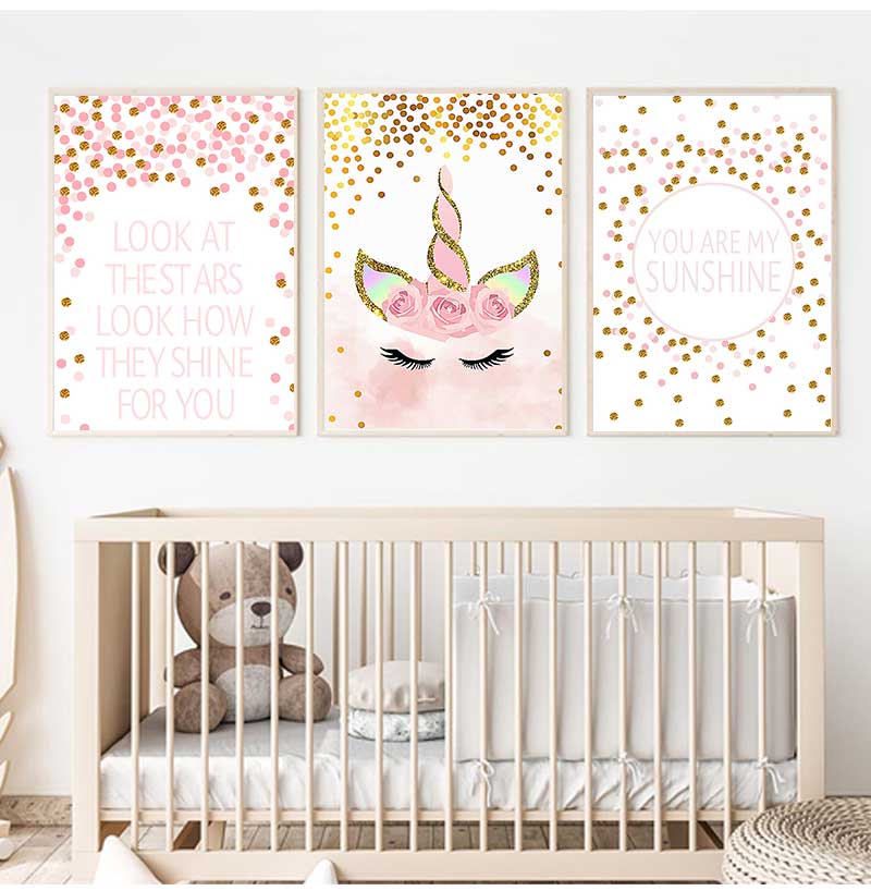 Dekoratives Bild Baby Mädchen  – Baby Girl Nursery Quotes Bewertung und Preis