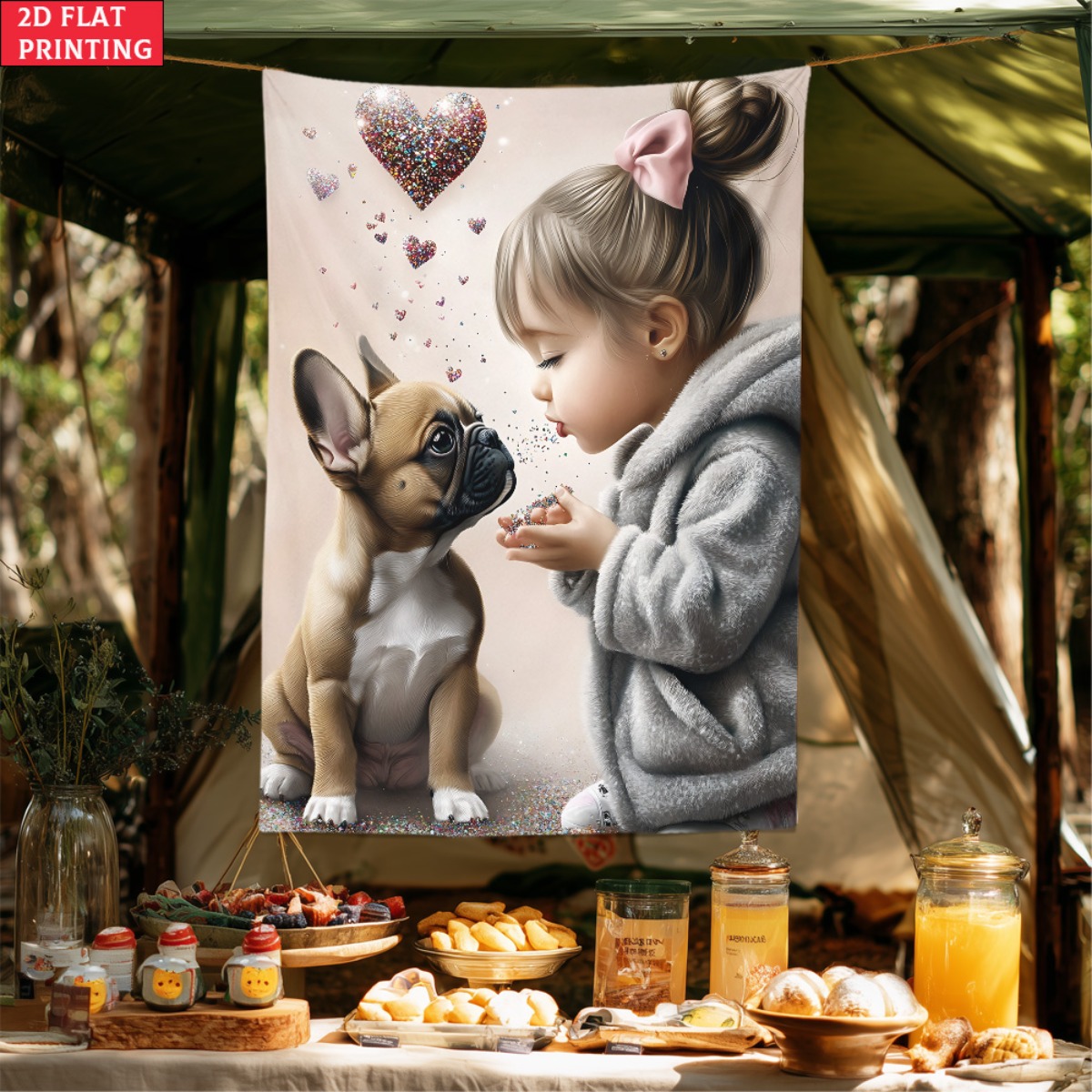 Mädchen mit französischer Bull – Baby Nursery Decor Girl Bewertung und Preis