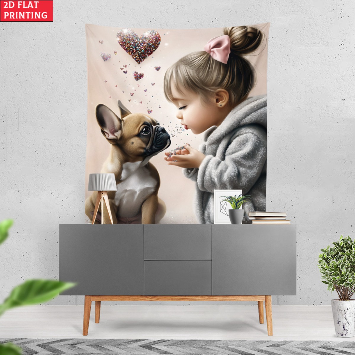 Mädchen mit französischer Bull – Baby Nursery Decor Girl Bewertung und Preis