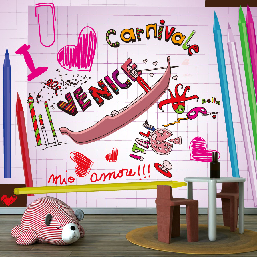 Cartoon Einfach anzubringende  – Baby Nursery Peel And Stick Wallpaper Bewertung und Preis