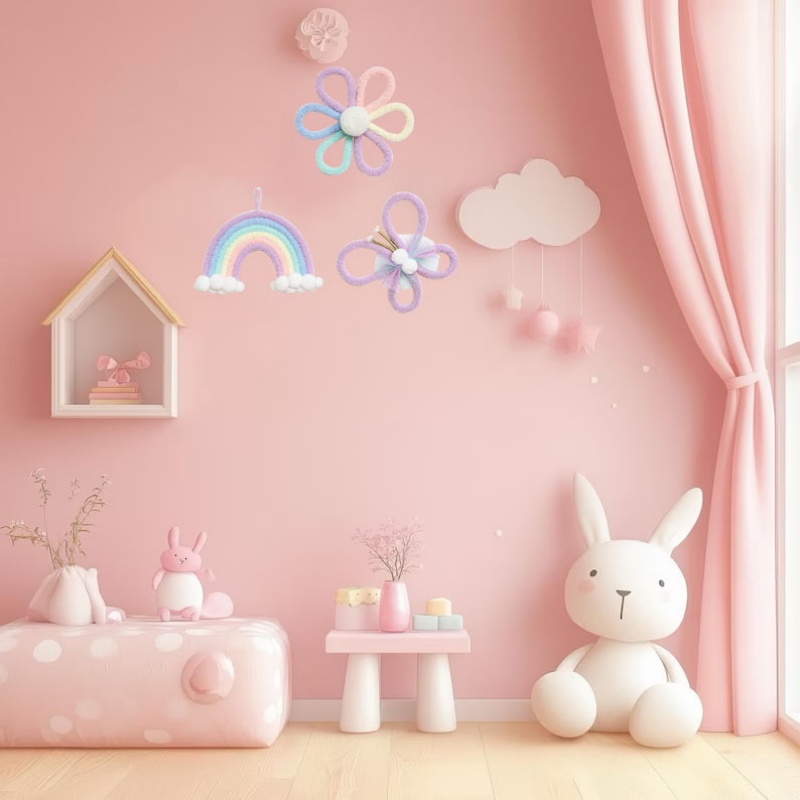 Nordische Regenbogen-Gänseblüm – Baby Nursery Decor Girl Bewertung und Preis