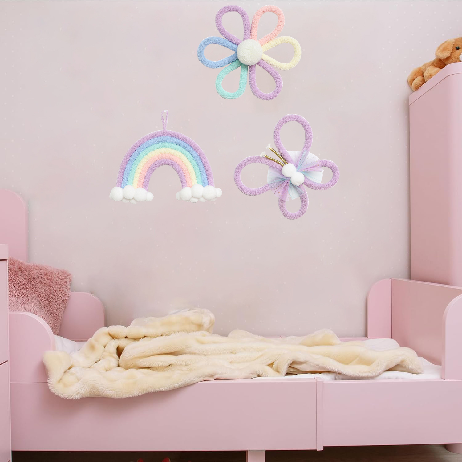 Nordische Regenbogen-Gänseblüm – Baby Nursery Decor Girl Bewertung und Preis