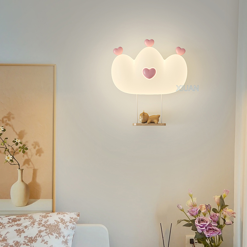 Romantische rosa Krone Wand le – Baby Nursery Wall Lights Bewertung und Preis