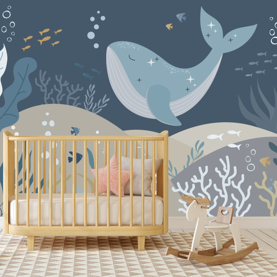 10+ Niedliche Cartoon-Wal-Tape – Baby Nursery Peel And Stick Wallpaper Bewertung und Preis