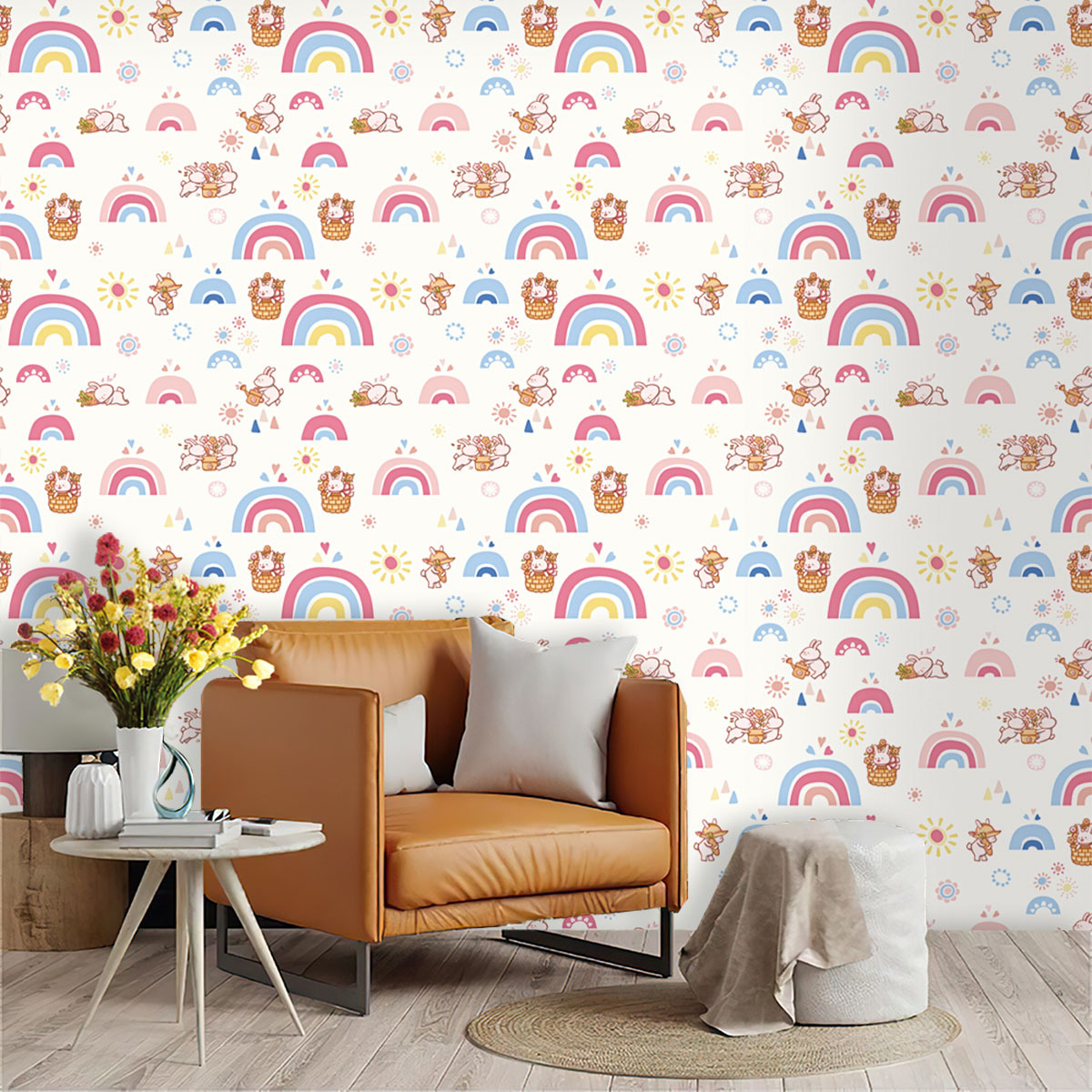 Boho Rainbow Kinder-Tapete zum – Baby Nursery Peel And Stick Wallpaper Bewertung und Preis