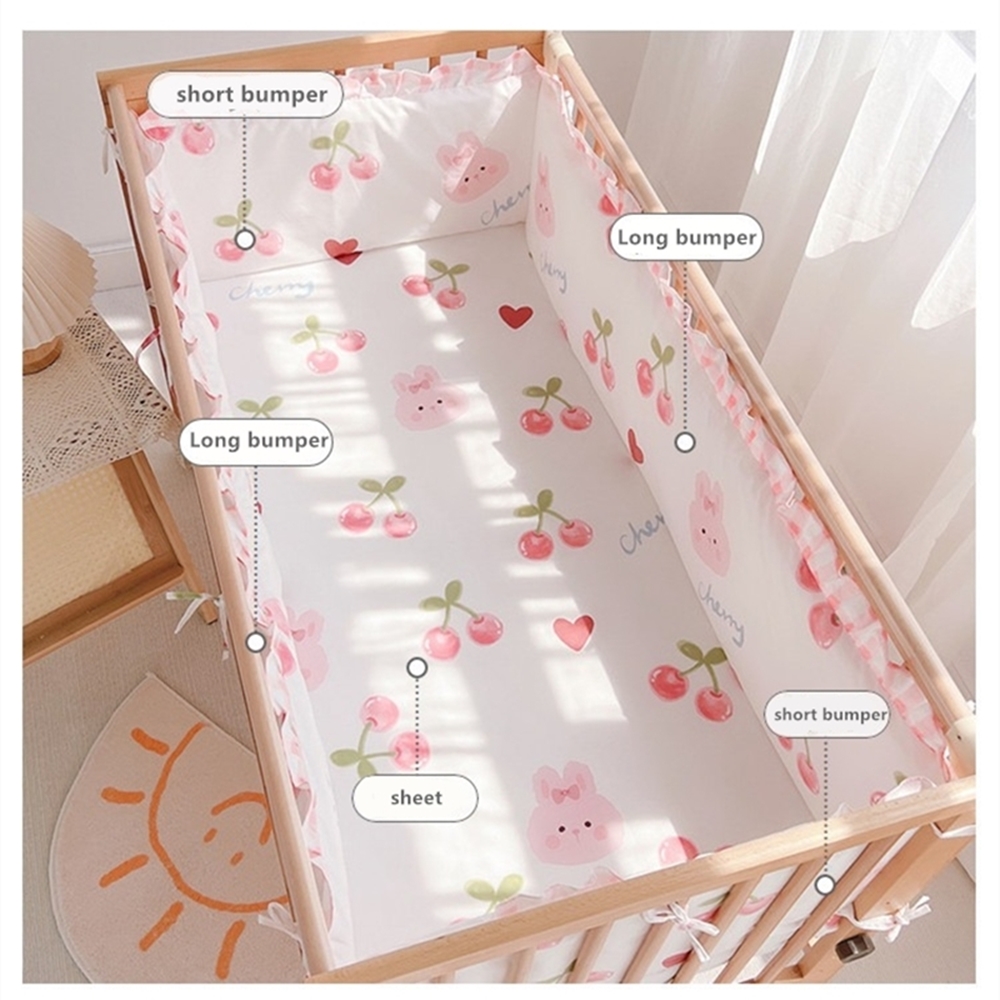 5Pcs Krippe Bettwäsche Set Mäd – Baby Nursery Decor Girl Bewertung und Preis