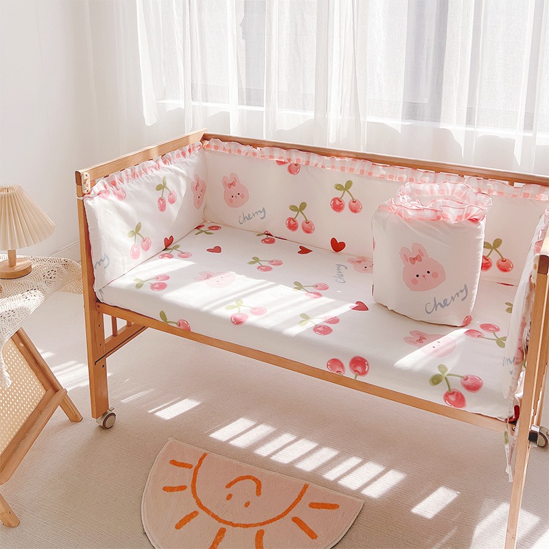 5Pcs Krippe Bettwäsche Set Mäd – Baby Nursery Decor Girl Bewertung und Preis