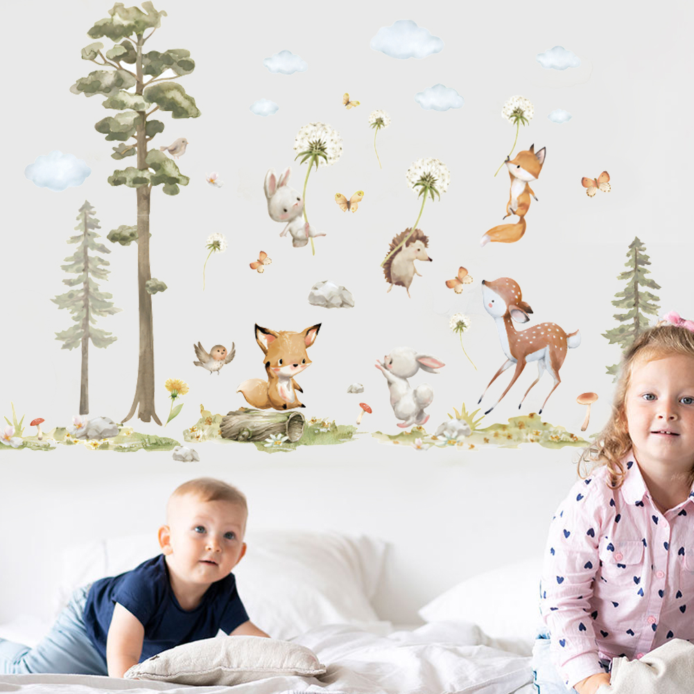 Niedliche Waldtiere Wandaufkle – Baby Girl Nursery Quotes Bewertung und Preis