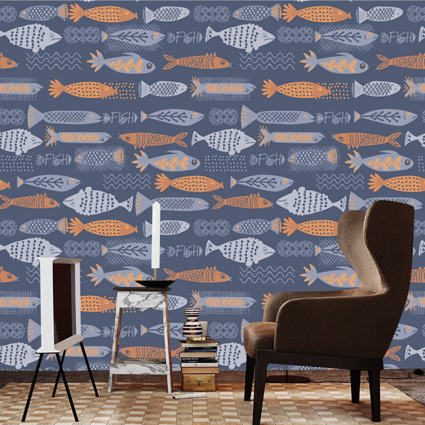 10+ Fisch-Design, wasserfeste, – Baby Nursery Peel And Stick Wallpaper Bewertung und Preis