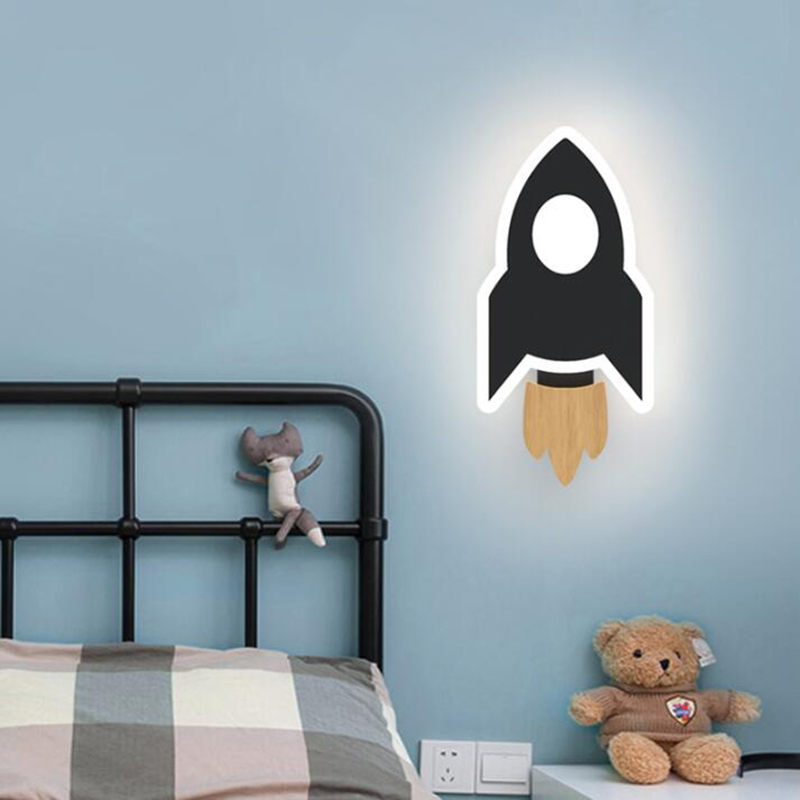 Cartoon LED Rakete Wand Lampe  – Baby Nursery Wall Lights Bewertung und Preis