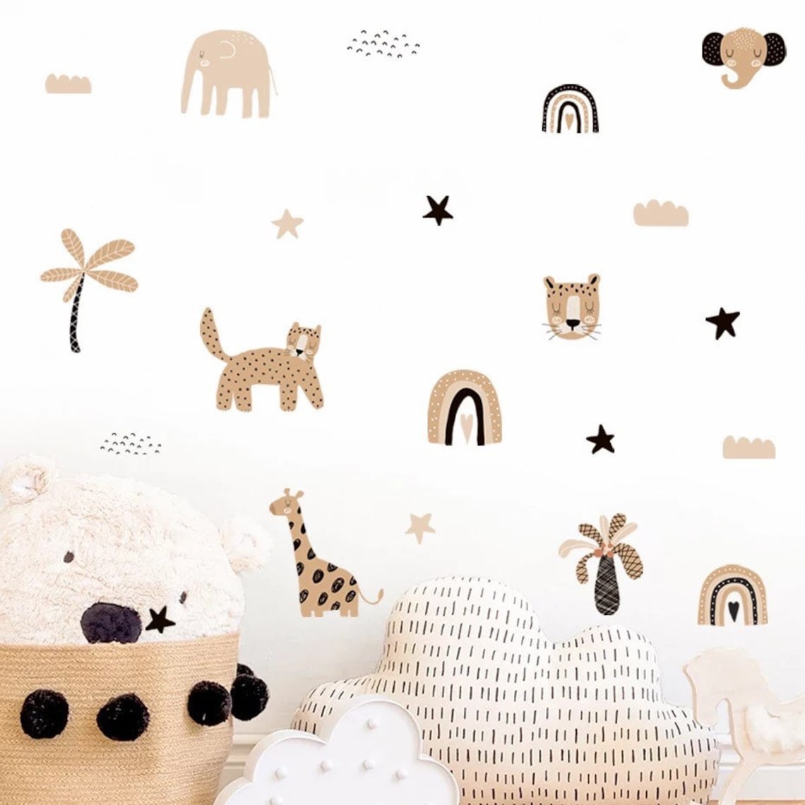 Boho Cartoon Regenbogen Stern  – Baby Nursery Decor Girl Bewertung und Preis